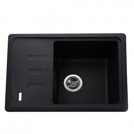 Гранітна мийка Globus Lux MONO 620х435-А0001, графіт
