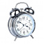 Годинник настільний Clock з будильником Моен Класік Тихий хід 16х11,5х5,5 см Сталевий (16284) Суми