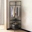Кутова вішалка для одягу RIAS Corner Coat Rack 180х45х45см Black (3_04420) Оріхів