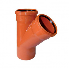 Трійник для зовнішньої каналізації Ostendorf KG 110x45 (220300)