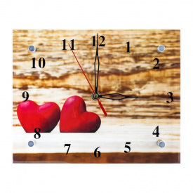 Годинники Настінні ДомАрт СГ2 Серцева фантазія Подарункові Тихий хід 20х25х5 см (21970)