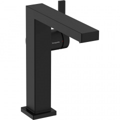 Змішувач для раковини Hansgrohe Tecturis S CoolStart EcoSmart+ зі зливним гарнітуром чорний матовий (73040670) Тернополь