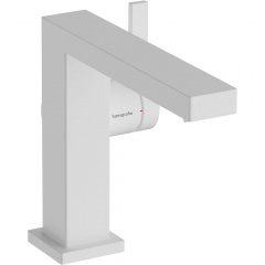 Змішувач для раковини Hansgrohe Tecturis S CoolStart EcoSmart+ зі зливним гарнітуром білий матовий (73020700) Львів