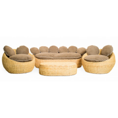 Комплект Cruzo Баскет плетеной мебели из ротанга для террасы Приморск