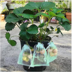 Сітчастий мішечок сумка Lesko QS202302 для захисту фруктів та овочів 30*40 см від шкідників Приморск