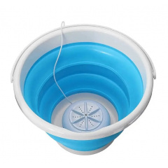 Туристична ультразвукова портативна міні пральна машинка Turbine Wash Ultrasonic + відро (1857390621) Костопіль