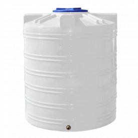 Бочка пластикова 1000л вертикальна харчова Рото Європласт