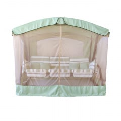 Садовая качеля Алиса салатовая с москитной сеткой Володарск-Волынский