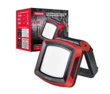 Світильник світлодіодний MAX-8W-RED-E Maxus Portable Emergency LED Light 8W 4100K IP65 5000mAh RED Червоно-чорний (1763)