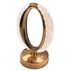 Настільна світлодіодна кристалічна лампа RIAS Ring Diamond Gold Михайловка