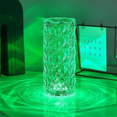 Настільна світлодіодна кристалічна лампа RIAS Rose Diamond RGB з пультом (3_04418) Чорноморськ