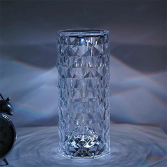 Настільна світлодіодна кристалічна лампа RIAS Rose Diamond RGB з пультом (3_04418) Чорноморськ
