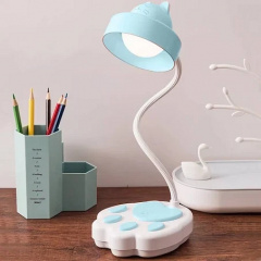 Акумуляторна світлодіодна лампа на стіл OPT-TOP USB 20 LED Котяча лапа DIGAD 1925 (2083685219) Костополь