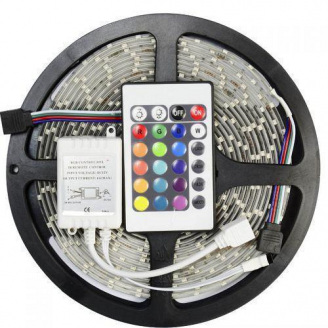 Світлодіодна стрічка RIAS 5050 RGB LED 5 метрів різнокольорова (3sm_548549631)