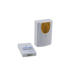Дверний дзвінок бездротовий на батарейках LUCKARM 12V 23A White Камень-Каширский