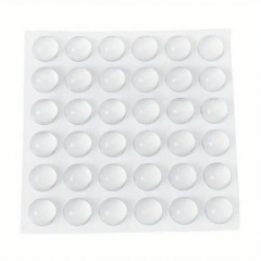 Відбійник для дверей Dory d=16мм h=8мм силіконовий прозорий 36 штук (DR050861) Тернопіль