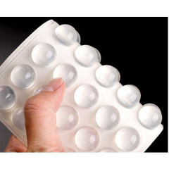 Відбійник для дверей Dory d=16мм h=8мм силіконовий прозорий 36 штук (DR050861) Тернопіль