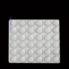 Відбійник для дверей Dory d=16мм h=8мм силіконовий прозорий 36 штук (DR050861) Тернопіль