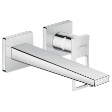 HANSGROHE METROPOL смеситель для умывальника однорычажный с дугообразной ручкой и изливом 225 мм, настен. монтаж, хром