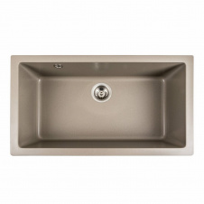 Гранитная мойка для кухни Platinum 7945 Paruana матовая прямоугольная, титан
