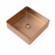 Умывальник Platinum Handmade с PVD покрытием, медный 400x400 мм