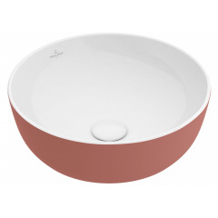VILLEROY &amp; BOCH ARTIS умывальник 43см, для уст. на столешницу, без зоны для отв. для монтажа смес., без перелива, цвет розовый Кременчук