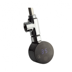 ТЭН для полотенцесушителя Onlyheat Agate Black 0,9 кВт 1/2" с тройником 76 см Бровари