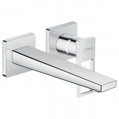 HANSGROHE METROPOL смеситель для умывальника однорычажный с дугообразной ручкой и изливом 225 мм, настен. монтаж, хром Запоріжжя