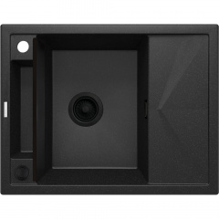 Мойка кухонная Deante Magnetic, 640х500х219 мм, гранитная, с крылом, металлический графит Ужгород