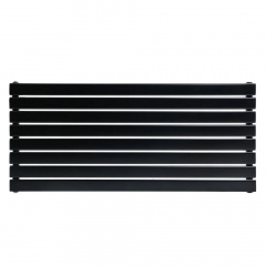 Горизонтальный дизайнерский радиатор отопления ARTTIDESIGN Livorno G 8/544/1000 чёрный матовый Умань