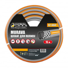 Шланг садовий для поливу MASTERTOOL GM MURAVA 3/4 15 м сірий (92-1060) Ворожба