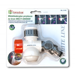 Багатофункціональний адаптер на кран MULTI SHOWER WHITE LINE Bradas Броди