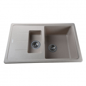 Гранитная мойка Globus Lux IZEO песчаный 780x500мм-А0004