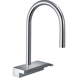 Смеситель кухонный Hansgrohe Aguno Select 170 3jet с вытяжным изливом Sbox, хром (73831000)