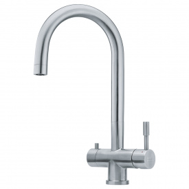 Franke Смеситель для кухни Eos Clear Water , дл.излива - 185мм, поворотный, 1+1фильтр, нерж