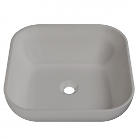 Раковина глянцевая накладная Amidicon Atlant 45 450х450 из литого камня