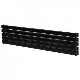 Горизонтальный дизайнерский радиатор отопления ARTTIDESIGN Livorno ІІ G 5/340/1600 черный матовый