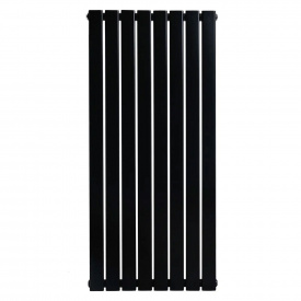 Вертикальный дизайнерский радиатор отопления ARTTIDESIGN Livorno ІІ 8/800/544 чорний матовый