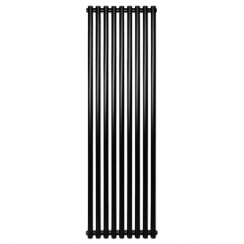 Вертикальный дизайнерский радиатор отопления ARTTIDESIGN Matera 9/1800/531/50 чёрный матовый