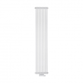 Дизайнерский радиатор Luxrad COLUMNUS 1800x380 мм двухтрубный белый 1073 Вт подкл. ZDC (низ центр 50 мм)