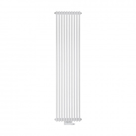Дизайнерский радиатор Luxrad COLUMNUS 2000x450 мм двухтрубный белый RAL 9003 1387 Вт подкл. ZDC (низ центр 50 мм)