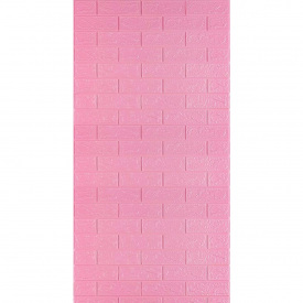 Самоклеюча 3D панель під рожеву цеглу Sticker Wall 3080х700х3мм