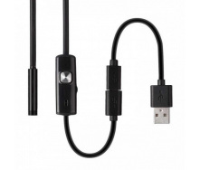 Цифровой эндоскоп камера водонепроницаемый с подсветкой HLV 2 метра 7 мм USB/micro USB