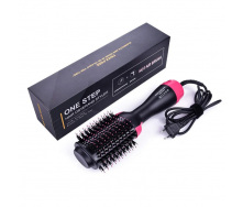 Фен-щетка для волос One Step Hair Dryer 7494 Black/Pink