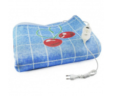 Электропростынь EAR Electric blanket 5734 голубая с вишнями 150х120 см