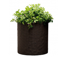 Горшок для цветов Keter Cylinder Planter Medium 18 л коричневый