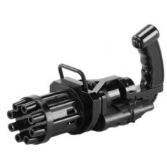 Дитячий пістолет Gatling для бульбашок Чорний Ровно