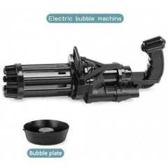 Дитячий пістолет Gatling для бульбашок Чорний Ровно