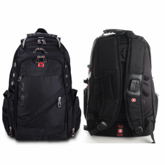 Рюкзак міський Small Swissgear Wenger 8810 з USB та AUX Чорний Городок