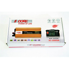 Перетворювач напруги 12V-220V 2000W Інвертор автомобільний 5 Core 2000W (5689) Веселе